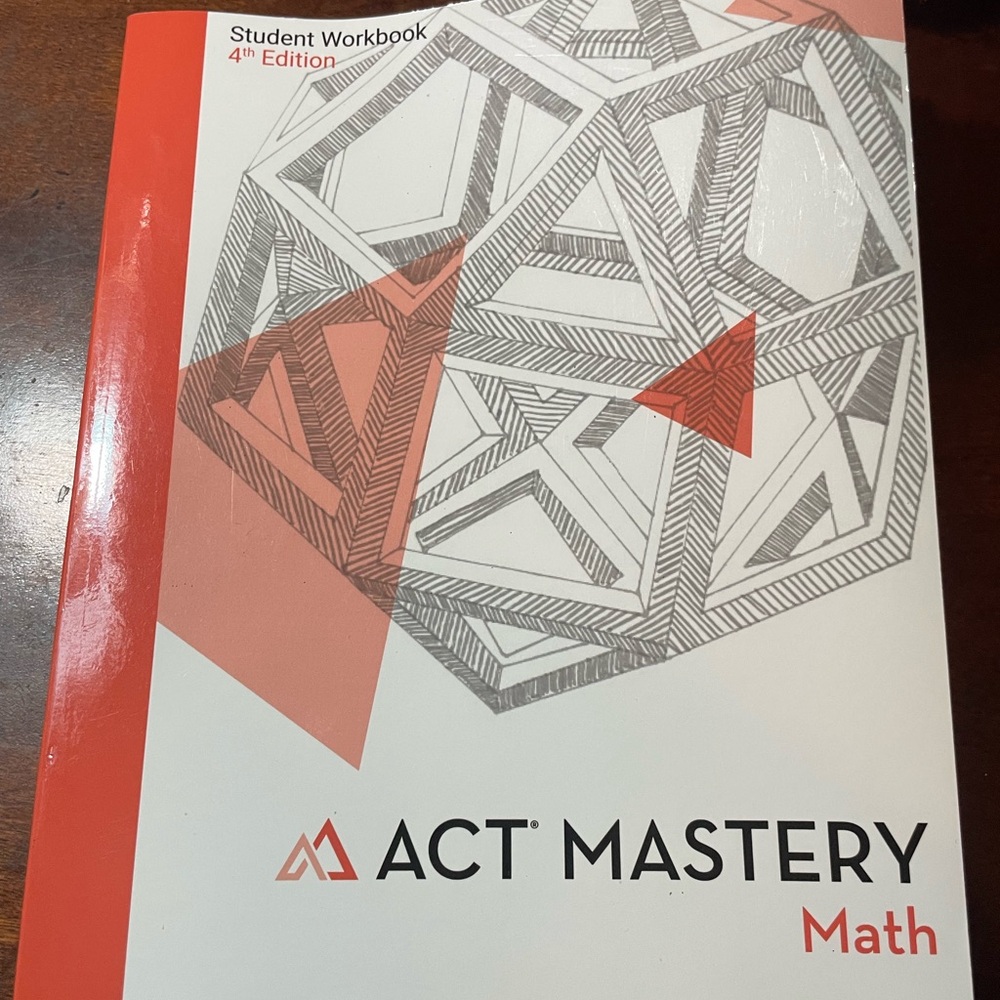 ACT Mastery Math Student Prep Workbook 4th Edition 2019 | Unused